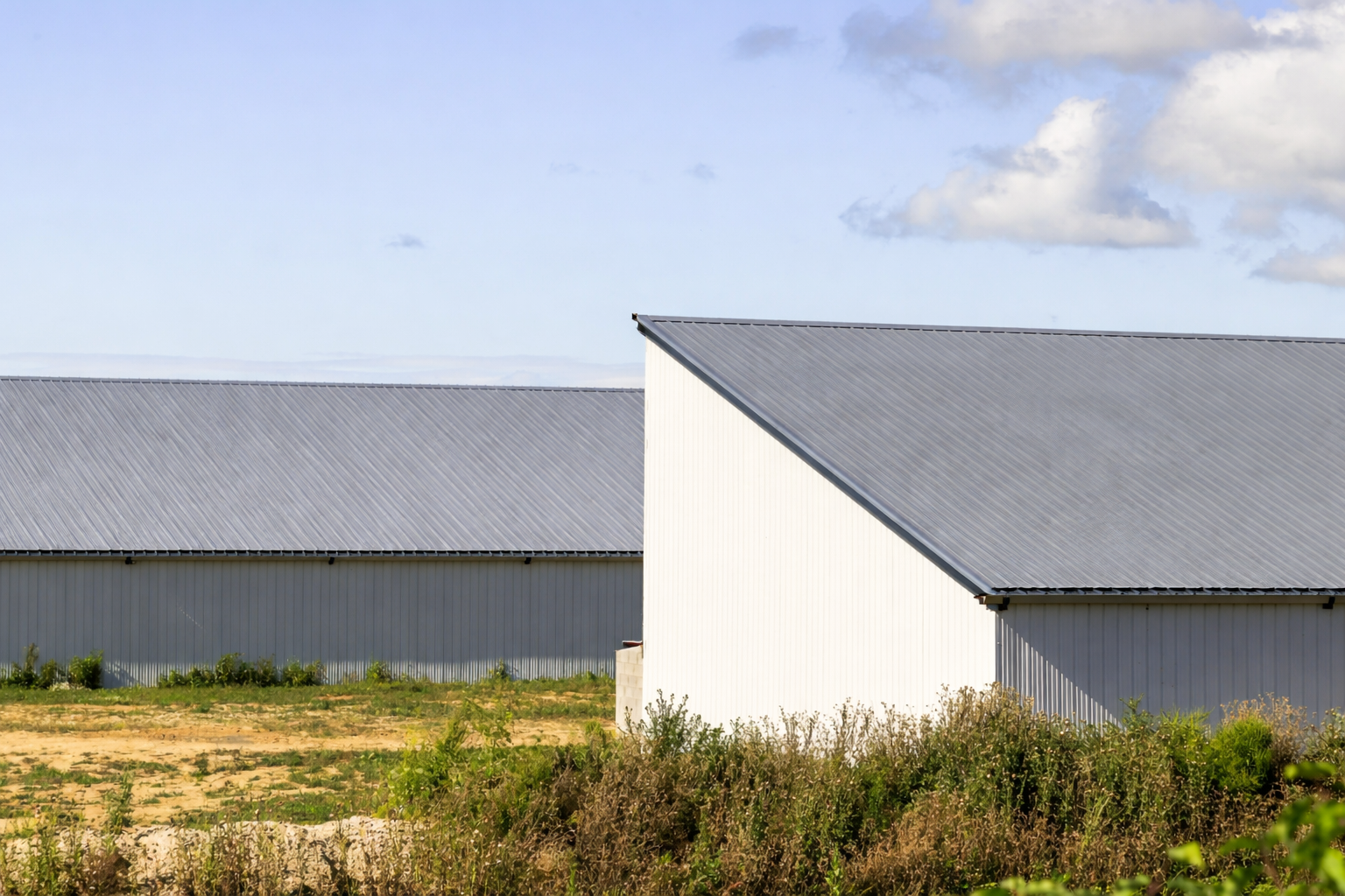 Hangar métallique monopan en structure acier